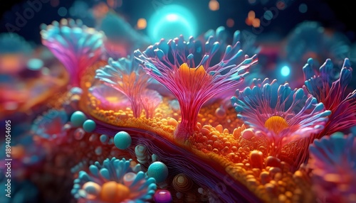 a microscopic world revealed through a macro lens