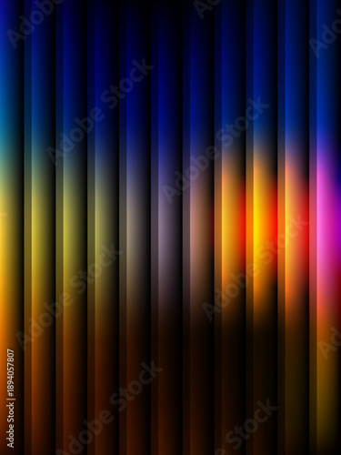 Vibrant abstract background with dynamic light streaks and colorful gradient effects viewed from a straight-on perspective in a digital art environment file reference 263.ai