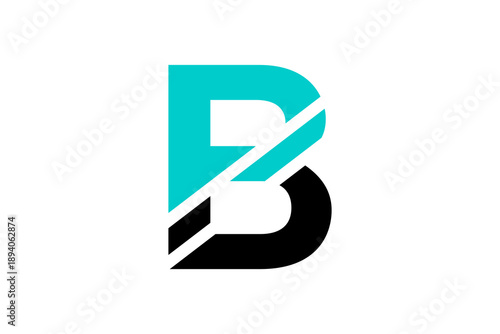 Modern BD Letter Logo with Speed Lines, Abstract B D Monogram Tech Business Symbol