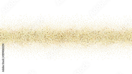 Isolated golden, sand trail on a white background, highlighting natural texture and minimalist style, ideal for design elements, beach themes, and artistic compositions.