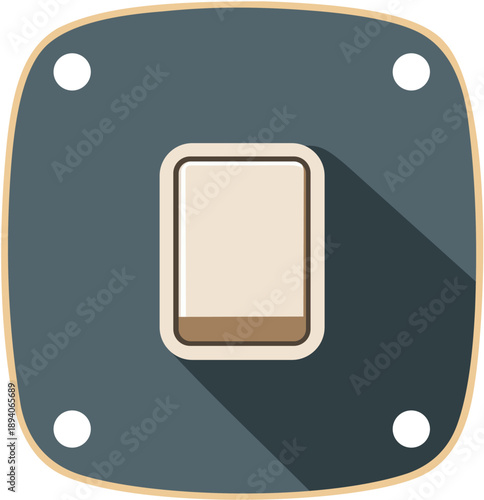 Vector illustration of a toggle switch