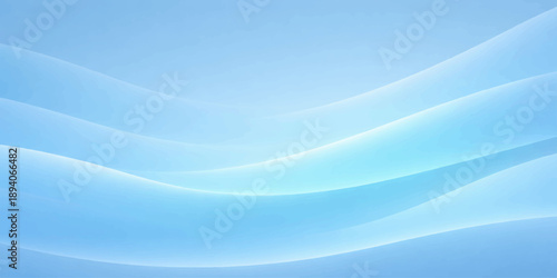 Smooth blue waves flow in a futuristic abstract pattern with light gradients and flowing motion for a professional vector wallpaper design