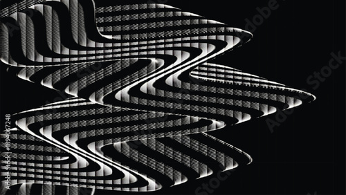 A conceptual illustration representing a vector file with simple black text on a clean white background