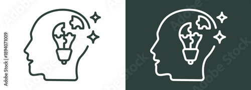 Resolve Issues Icon White and Black Style Of