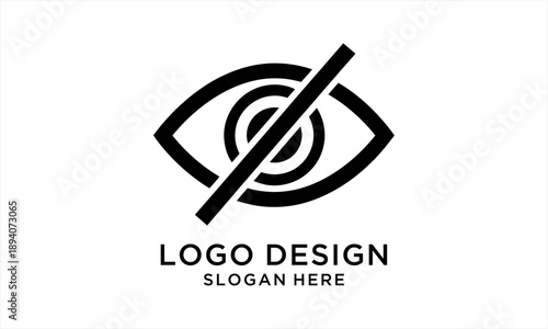 Eye with a diagonal line through it, symbolizing invisibility or hidden content.