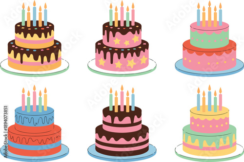 Top View Tree Vector Set Deciduous Trees for Landscape and Urban Planning