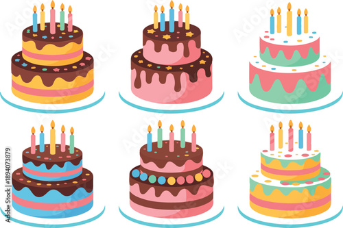 Top View Tree Vector Set Deciduous Trees for Landscape and Urban Planning