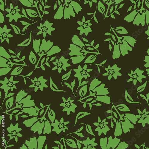 Cute pattern in small flower. Small colorful flowers. White background. Ditsy floral background. The elegant the template for fashion prints. - Vector