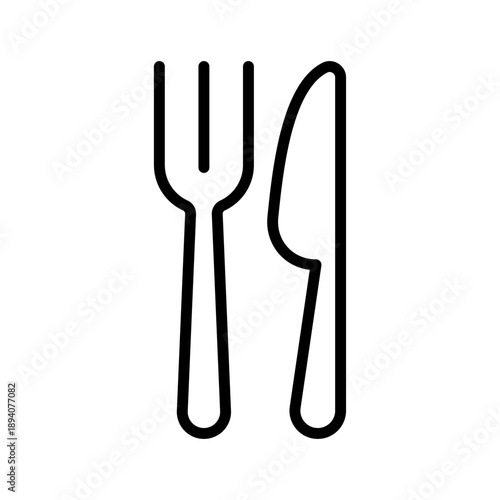 Fork knife icons set. Menu symbol. Cutlery sign. Cafe icon. Restaurant icon.