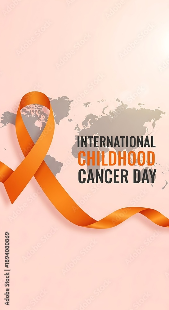 Obraz premium International Childhood Cancer Day awareness