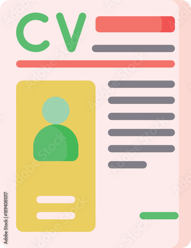 Curriculum Vitae or Resume with Photo and Experience Sections