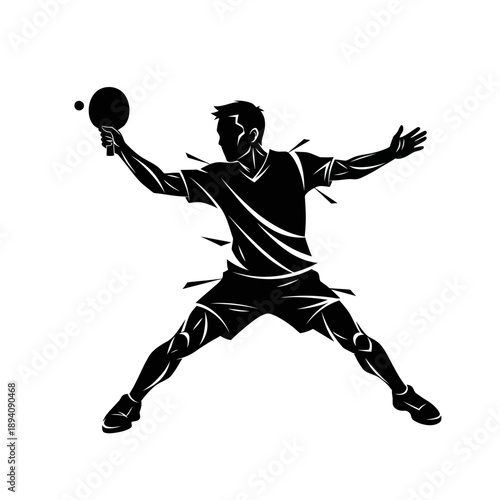 tennis player silhouette vector