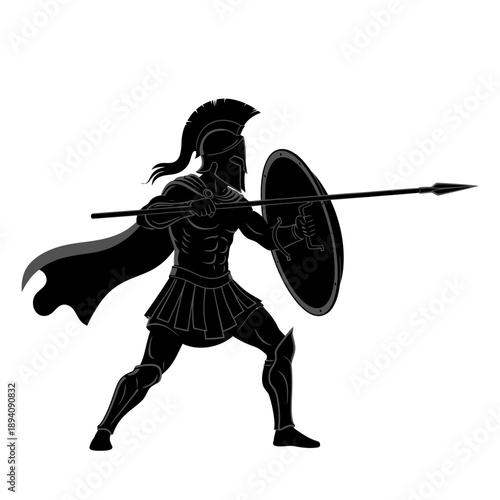 vector illustration of a knight