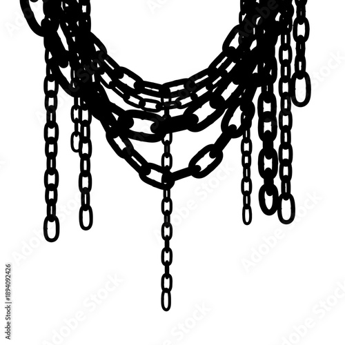 chain link on white background