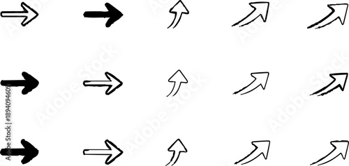 Direction and Ascent: An artistic arrangement of various arrows, pointing and ascending, symbolize direction, growth, and progress.