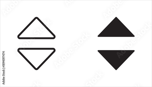 sort icon set,  vector for any purposes on white background