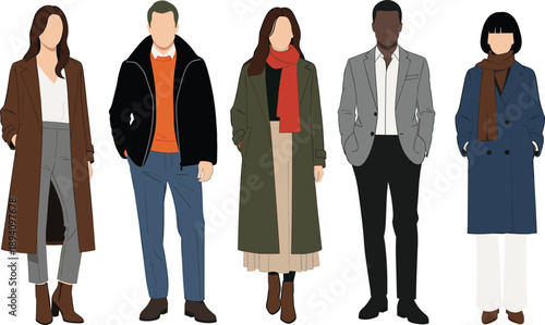 Diverse professional business people in office attire travelers with suitcases rock band silhouette and active friends for corporate lifestyle concepts