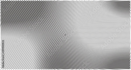 Dot gradient background with halftone and sand texture in black and white color
