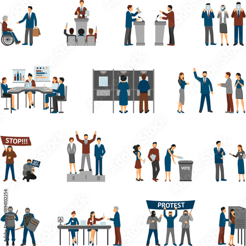 Politics & Election Campaign Icons