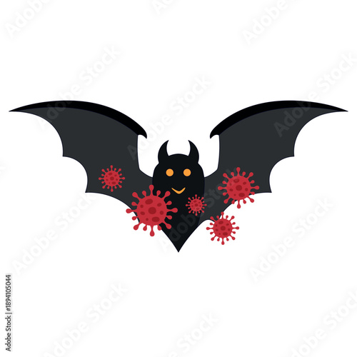 bat zoonosis. nipah virus transmission concept