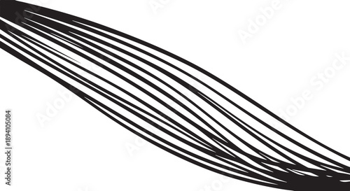 Black lines on white background abstract art design element