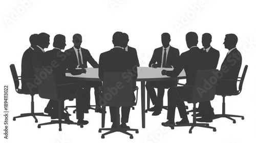 Group of business people standing together in a professional environment, representing teamwork, collaboration, leadership, and corporate success in modern workplaces.