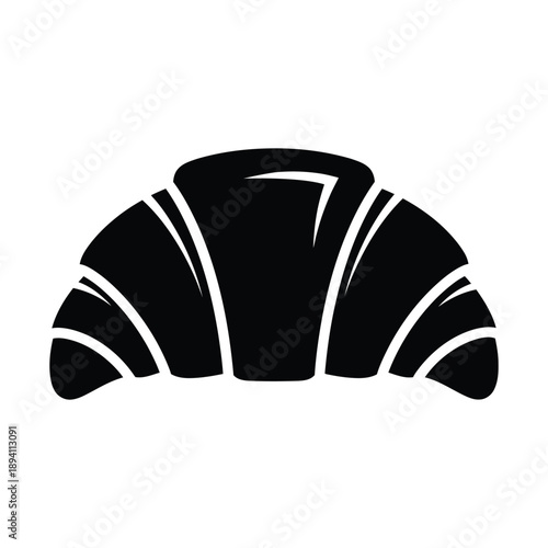 Simple croissant icon