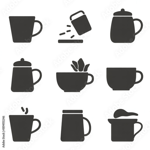 Beautiful set of tea cups designed for elegant tea serving. Perfect for home kitchens, cafes, lifestyle visuals, product displays, and minimalist photography with a calm and cozy feel.