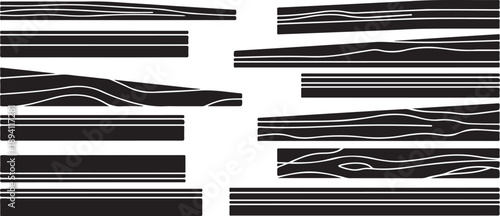 Abstract black and white striped pattern design element background