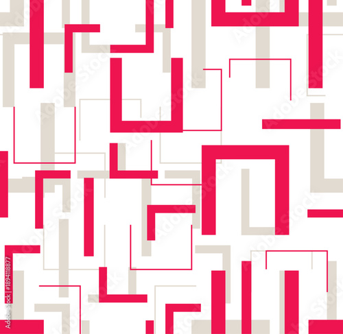 abstract colorful geometric seamless pattern design, vector illustration 