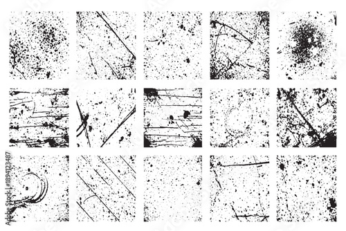Extensive Grunge Texture Pack with Fine Grit Splatters Scratches and Ink Stains