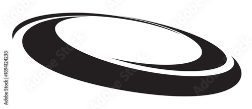 Abstract optical illusion with black wavy lines on white background. Minimalist dynamic design with perspective symbolizing speed, rotation, and fluidity. Ideal for tech, branding, or UI concepts.