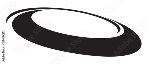 Abstract optical illusion with black wavy lines on white background. Minimalist dynamic design with perspective symbolizing speed, rotation, and fluidity. Ideal for tech, branding, or UI concepts.