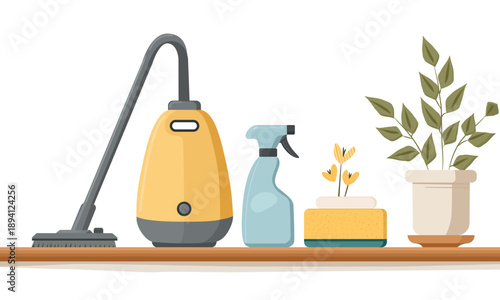   Vacuum cleaner  and Sprayer   for a cozy atmosphere