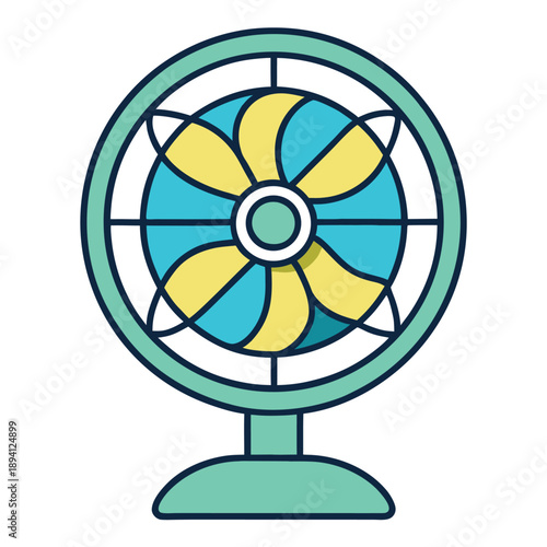 tibetan terrier and fan