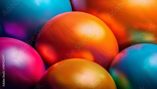 Vibrant Abstract Background With Colorful Gradient Spheres