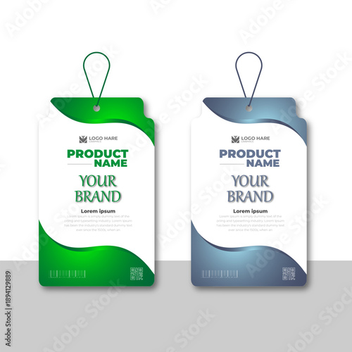 Product Level Hang Tag Design Template