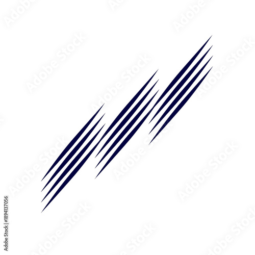 Dynamic blue speed lines moving swiftly in diagonal direction