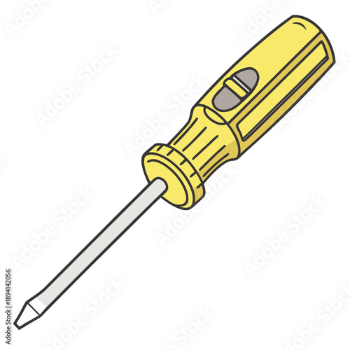 Flat Color Voltage Tester Screwdriver: Electrical Safety Tool