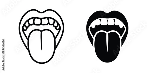 Tongue vector illustration