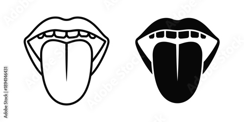 Tongue vector illustration