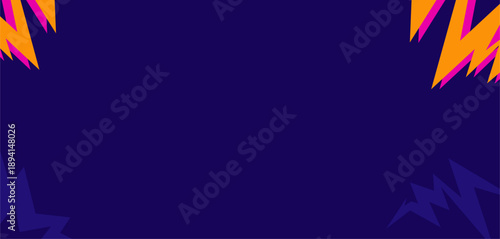 Cricket Championship Lightning Energy Blue Background Sport Tournament Vector Illustration Dynamic Graphics Event Poster Template Social Media Banner Professional Design Athletic Competition