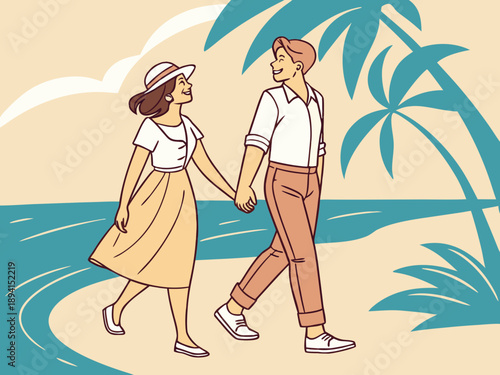 couple on the beach