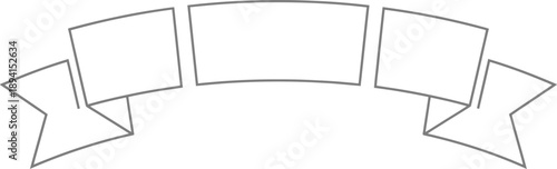 Simple ribbon banner illustration