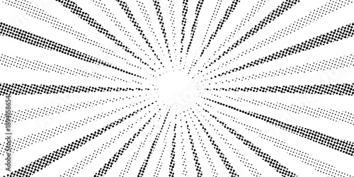 Ray sun light. Sunburst background. Radial circle line. Pattern starburst. Comic beam lines. Sun effect rays. Abstract firework. Concentration stripe. Cartoons lightning style. Vector illustration
