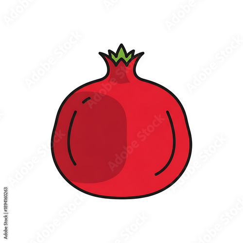 Whole pomegranate fruit