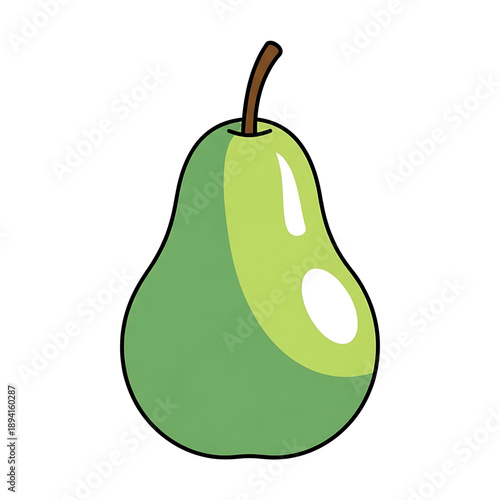 Green pear fruit