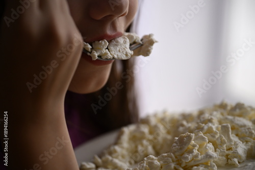 Cottage cheese. Cheese. Healthy food. Food for children. Breakfast. Cheese plate.