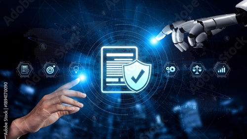 Obraz na plátně Compliance ensures alignment with standards, laws, and policies