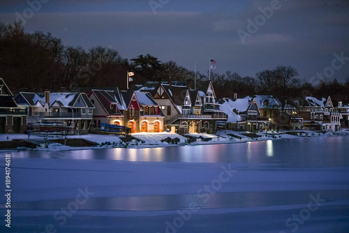 Valokuva Boathouse Row at Night